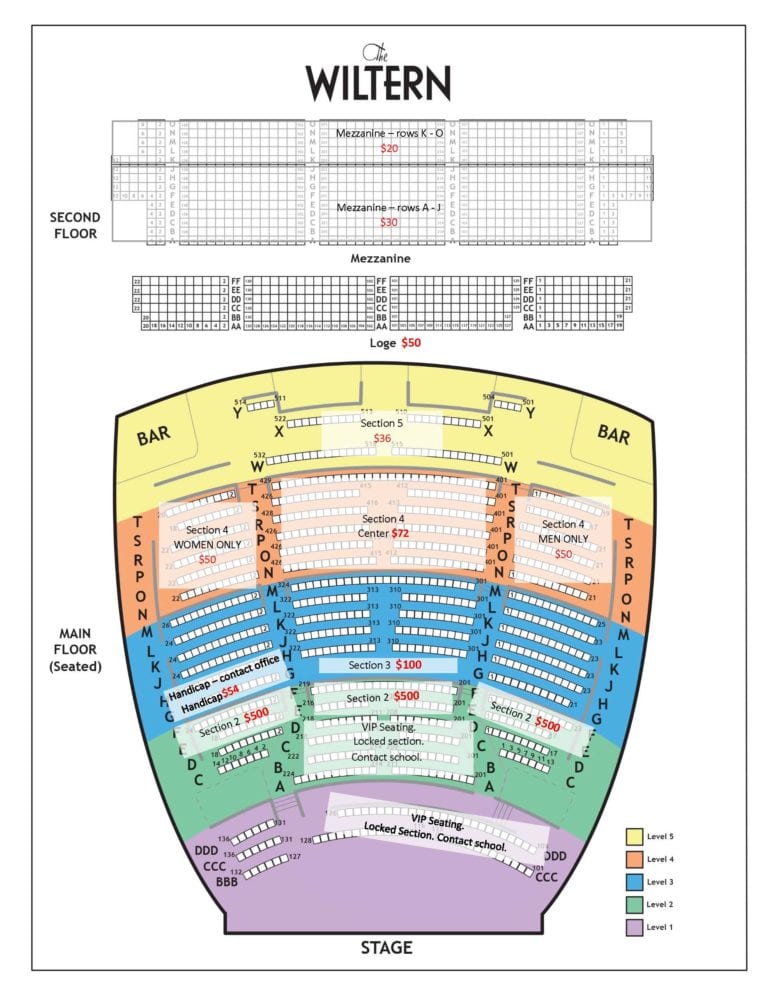 Wiltern Seating Chart - Gindi Maimonides Academy | Gindi Maimonides Academy